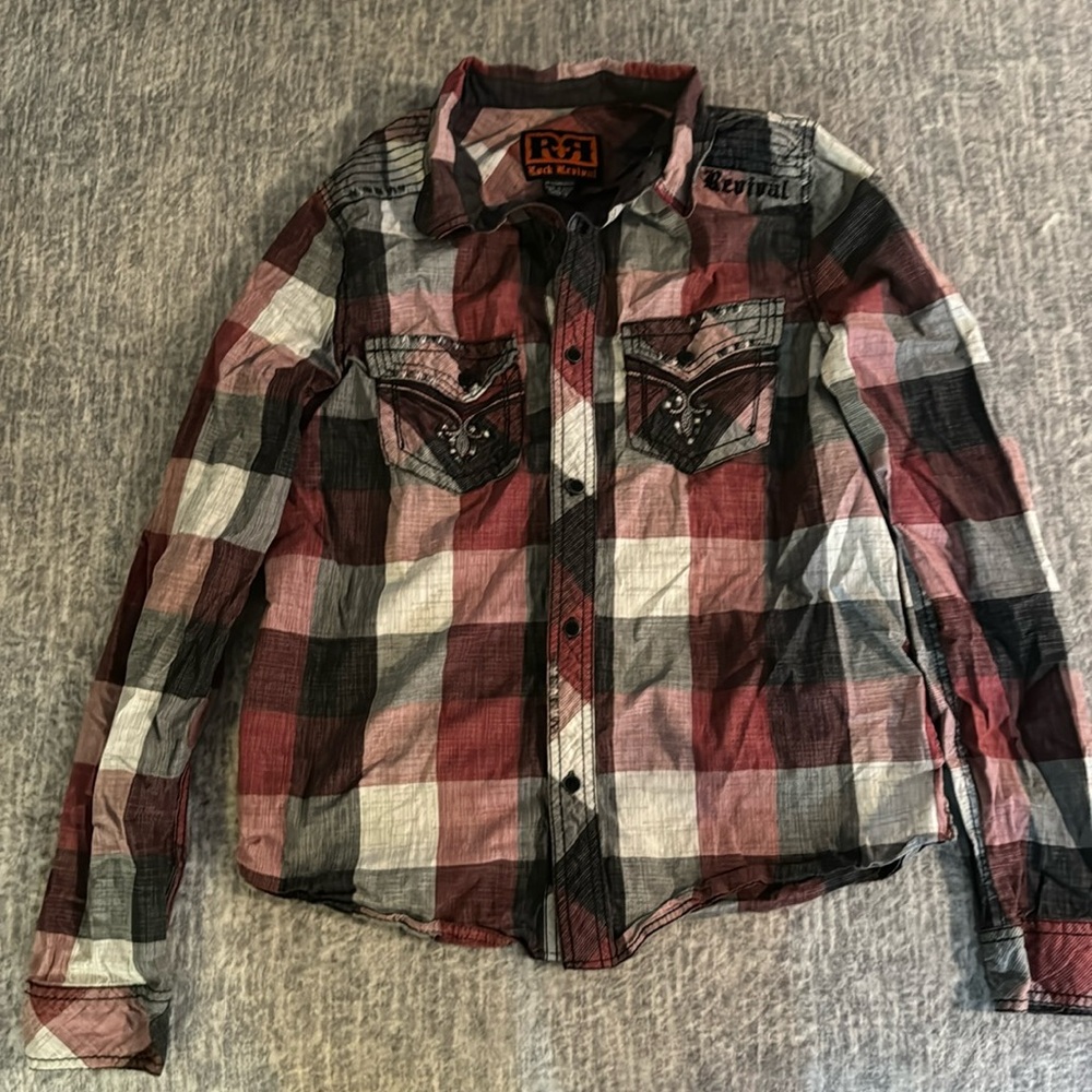 Mens Small Rock Revival Shirt